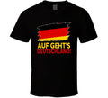 Auf Geht's Deutschland Germany Soccer Football Fan T Shirt