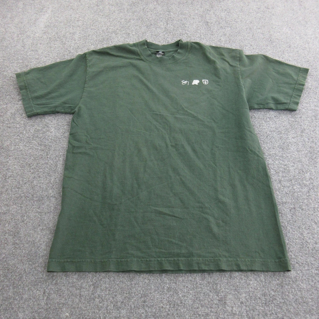 AP Shirt Mens Medium Green Discipline Education Intention Graphic Made in USA