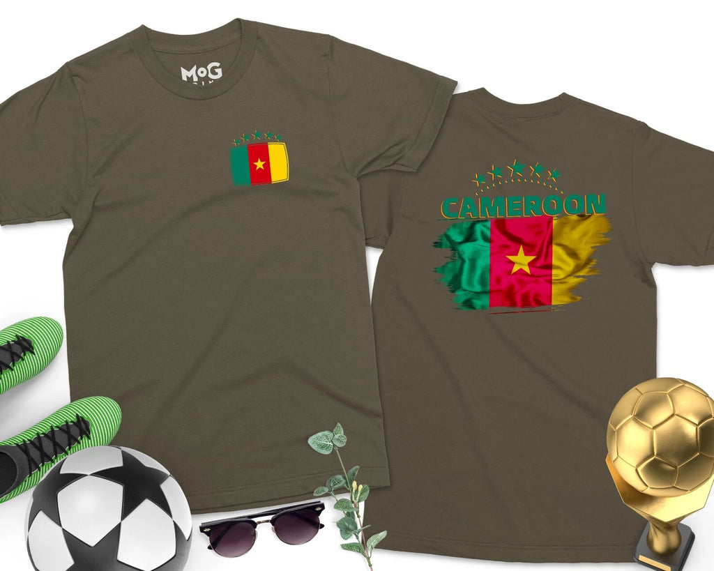 CAMEROON Football Flag T-Shirt 2026 World Team Cup Match Day World Football Gift
