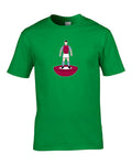 Favourite TEAM KIT COLOURS Villa Men's Personalised Football Fan T-Shirt