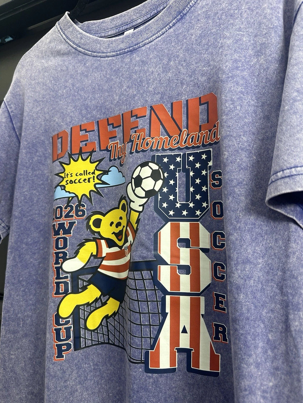 USA Soccer X Grateful Dead 2026 World Cup “Defend Thy Homeland” Shirt - Blue XL
