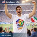 2026 World Cup USA Canada Mexico Unisex T-Shirt Cotton Soccer Fan Graphic Tee