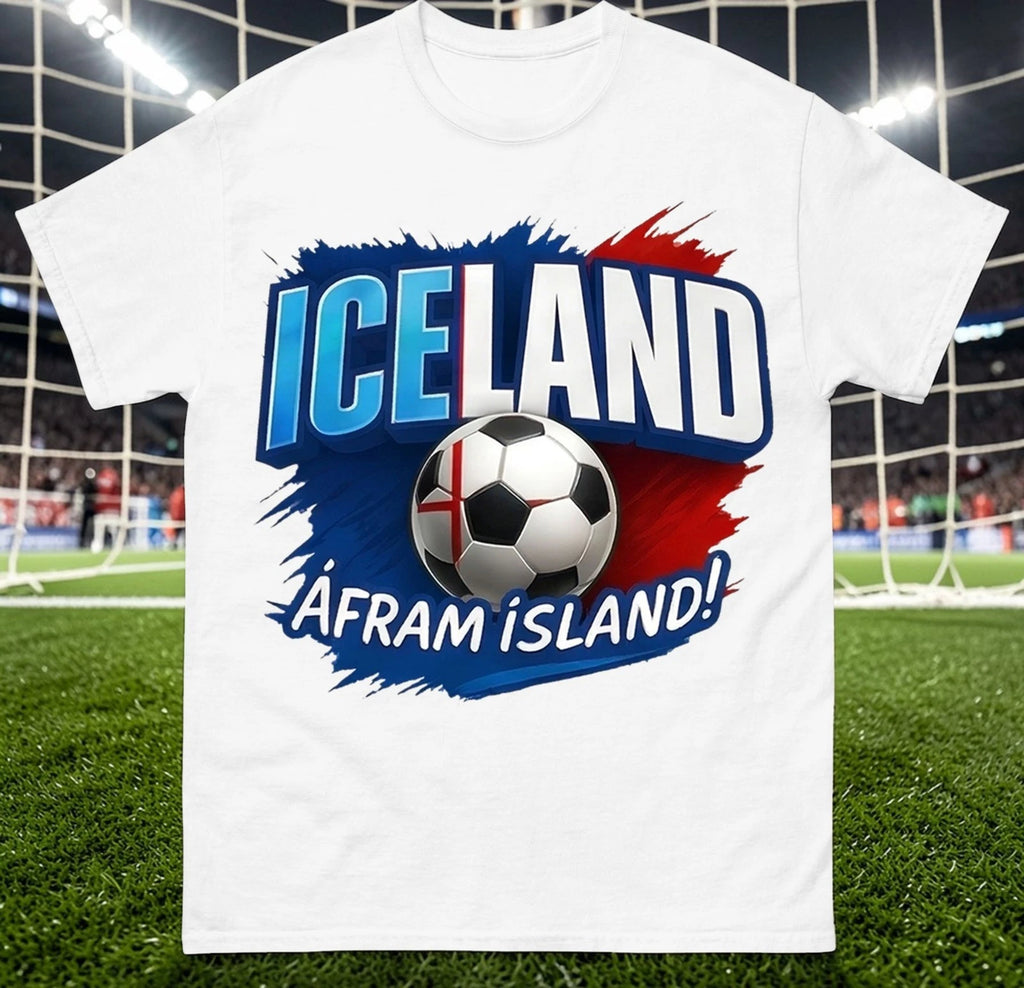 Iceland Afram Island T-Shirt, Iceland Retro football World Cup T Shirt