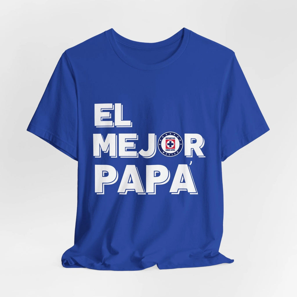 El Mejor Papá Soccer Fan Shirt | Mexican Dad Gift Tee | Futbol Blue Team T-Shirt