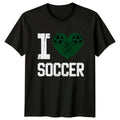 I Love Soccer T-Shirt Football Lover Soccer Birthday Gift For Him And Her