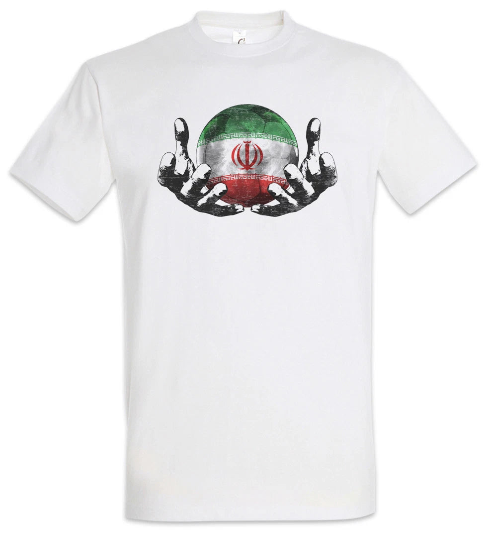 Iran Football Magic Ball T-Shirt Iranian Soccer Flag Banner World Championship