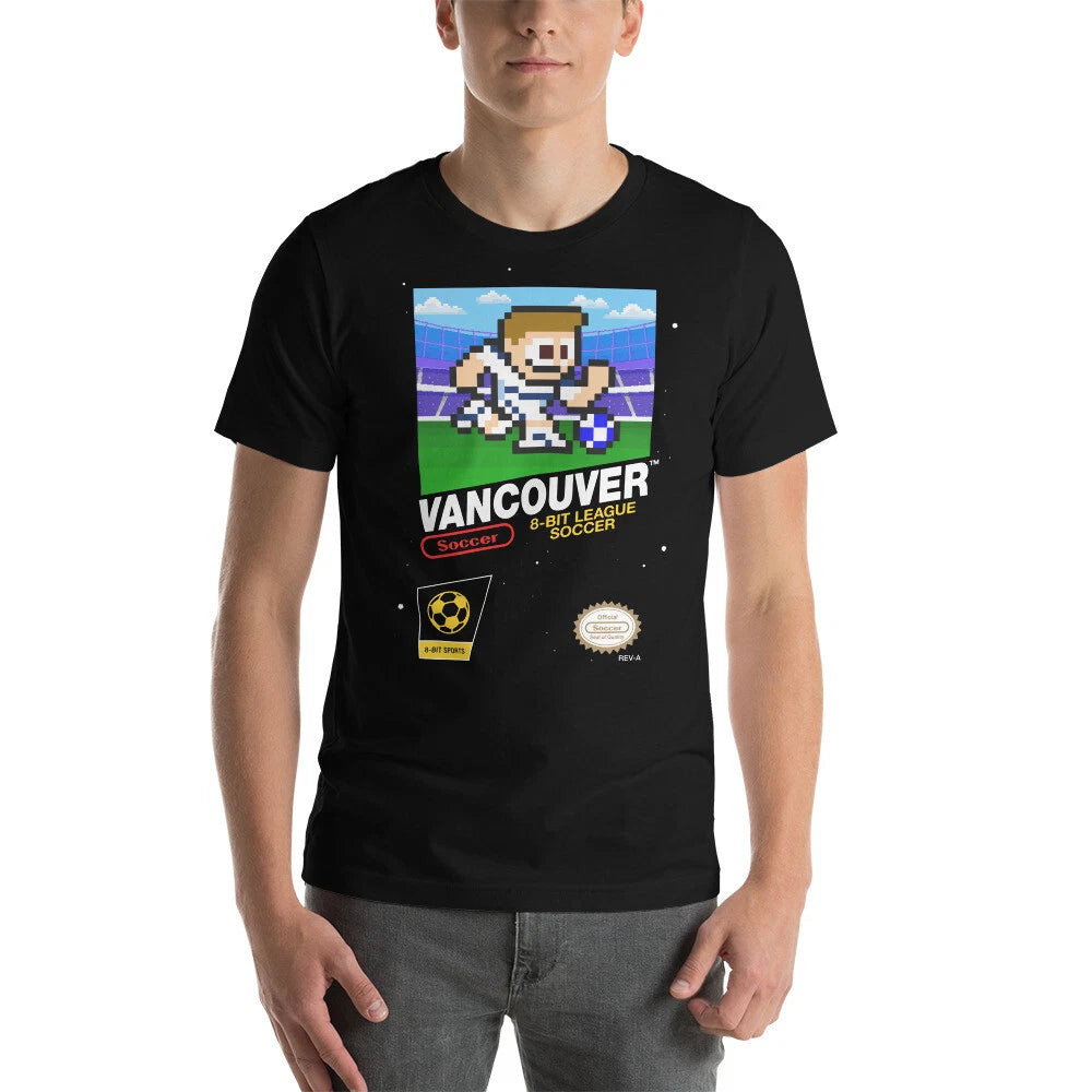 Vancouver Whitecaps FC 8-bit Retro NES League Soccer Football Club T-Shirt