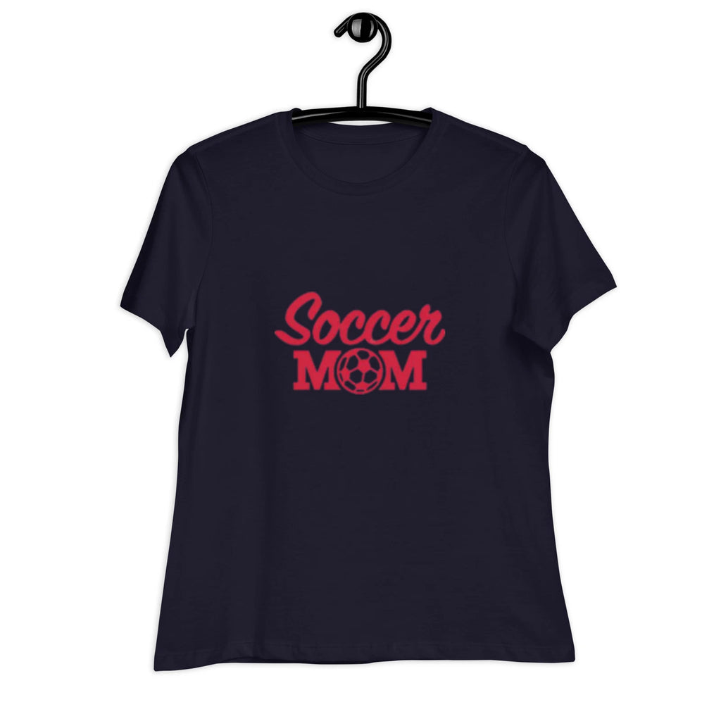 Women's Relaxed T-Shirt - Soccer Mom Shirt - Soccer - Mom