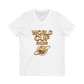 World Cup 2026 Gold Planet V-Neck Tee | Soccer Tournament Shirt