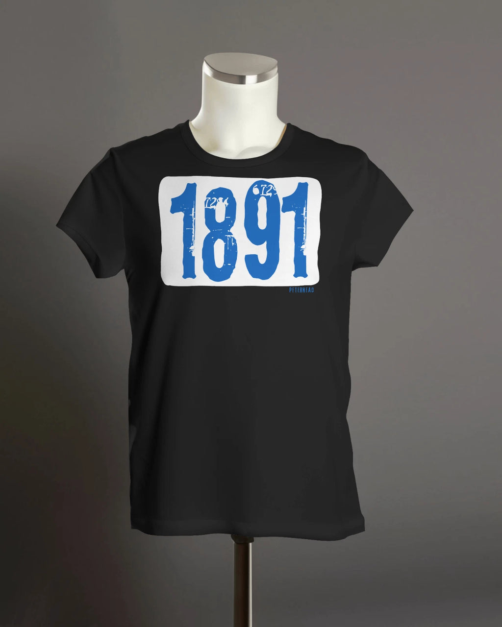 PETERHEAD 1891 T Shirt | Founded | Organic Unisex | Grunge