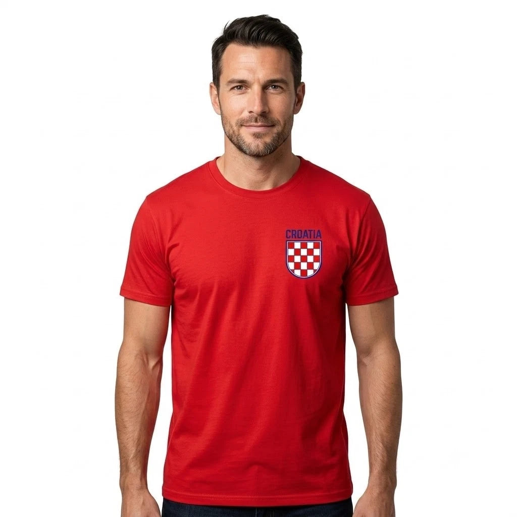 Croatia World Cup 2026 T Shirt Mens Football Soccer Fan Top Croatia Supporter