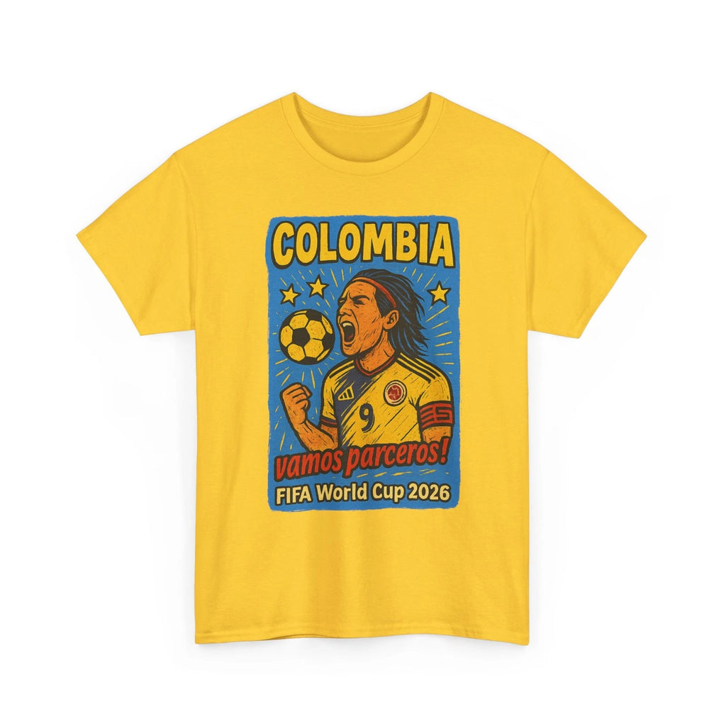 Colombia Vamos Parceros T-Shirt World FIFA Cup 2026 | Falcao Inspired Soccer Tee