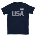 USA Flag Soccer Futbol Sports Fan Fourth of July Short-Sleeve Unisex T-Shirt