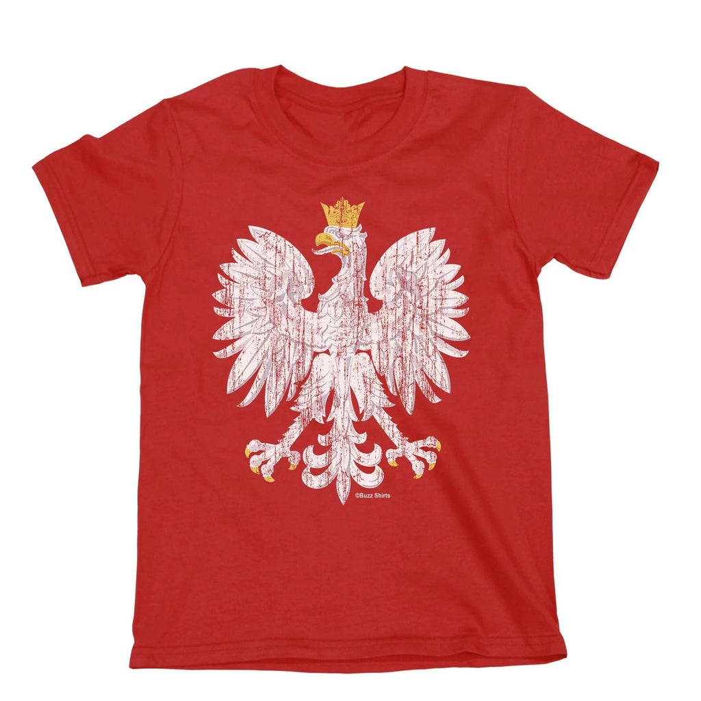 Kids Poland World Cup 2026 Design T-Shirt Football POLISH Arms World Cup
