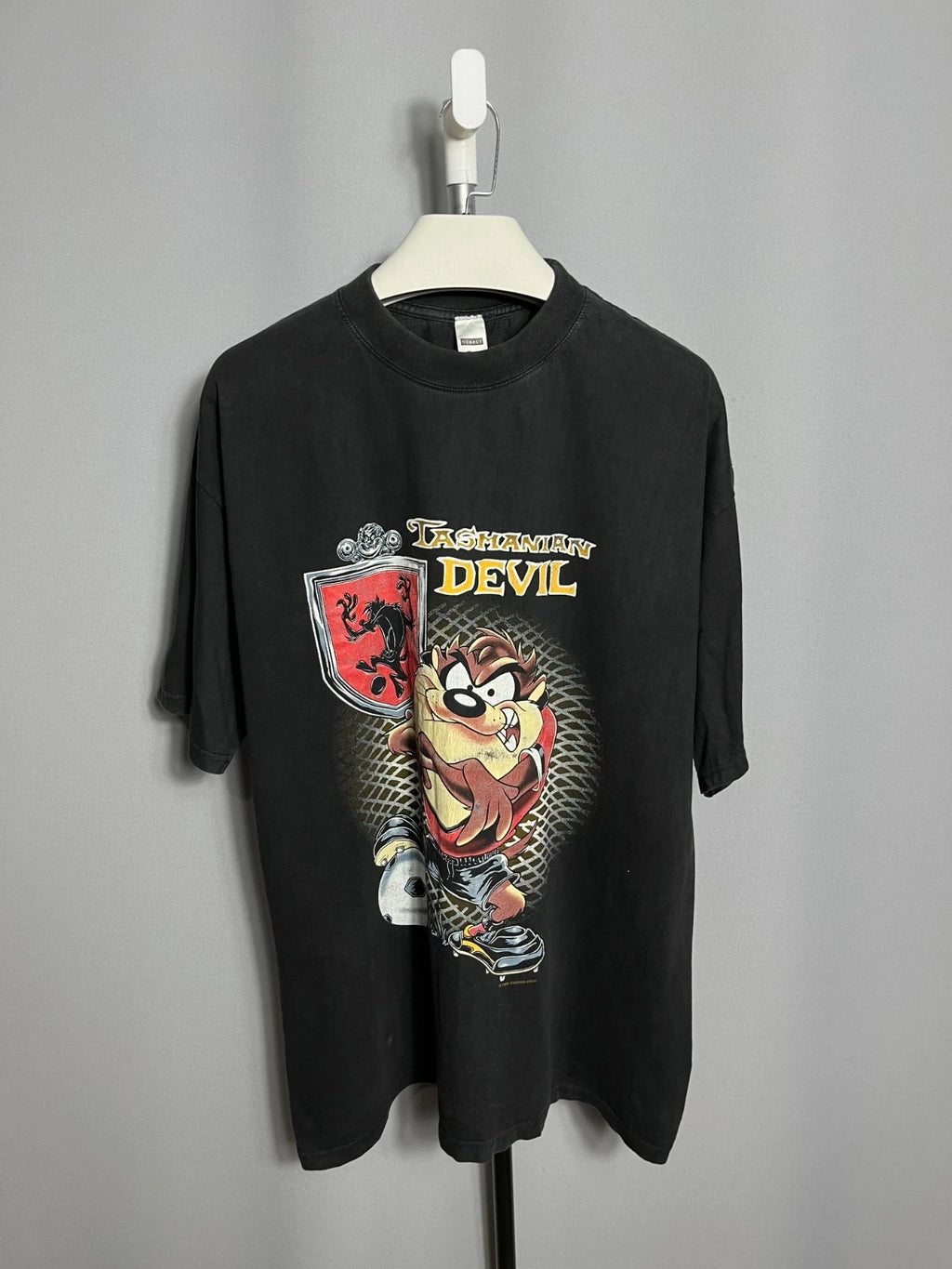 George Vintage 1996 Taz Devil T-shirt Tasmanian Devil Soccer Sz L