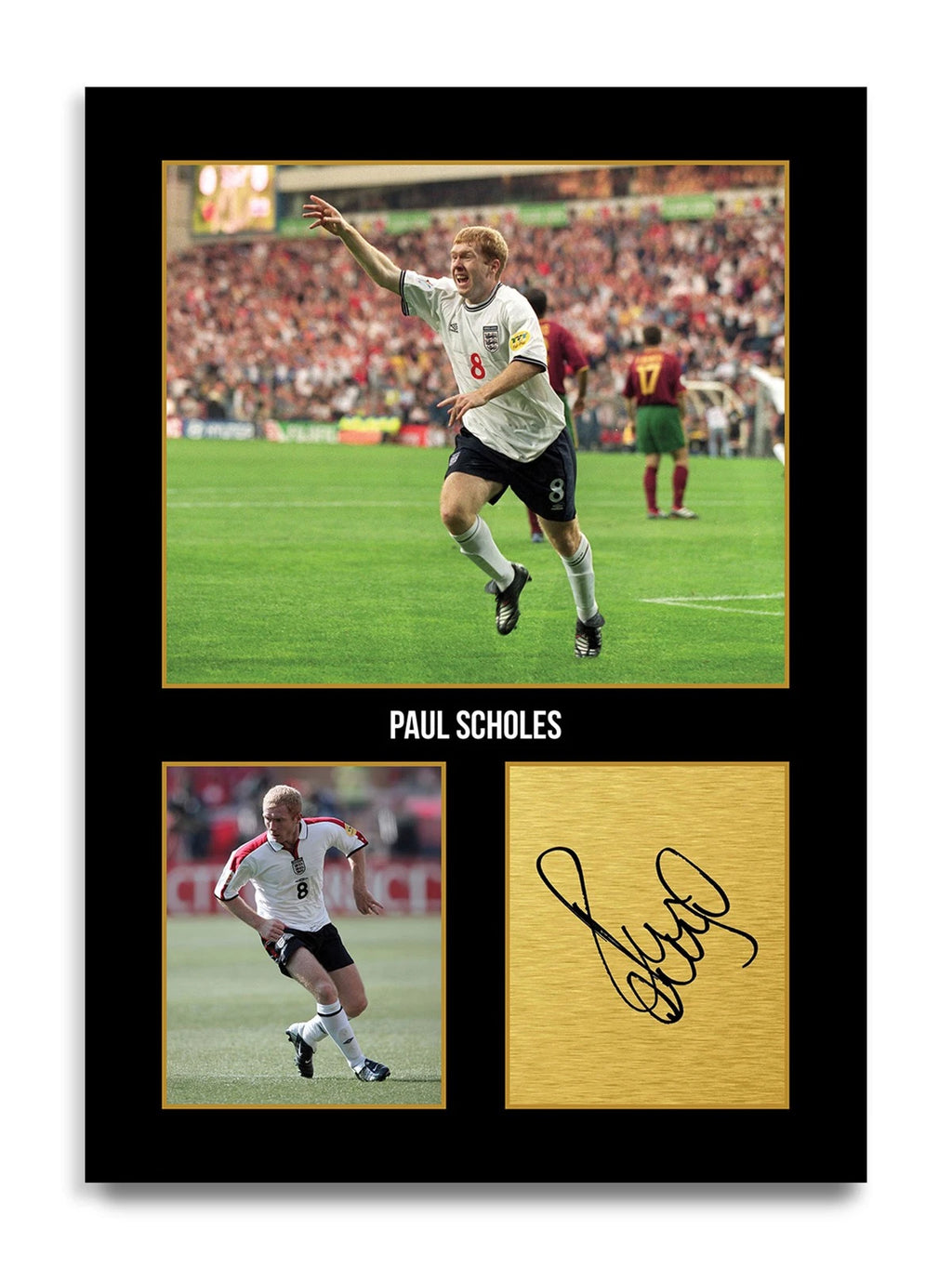 Paul Scholes Football Player Autograph Print Gift Item England Soccer