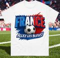 France Allez Les Bleus T-Shirt, French Football Tee Shirt, France Football Tee