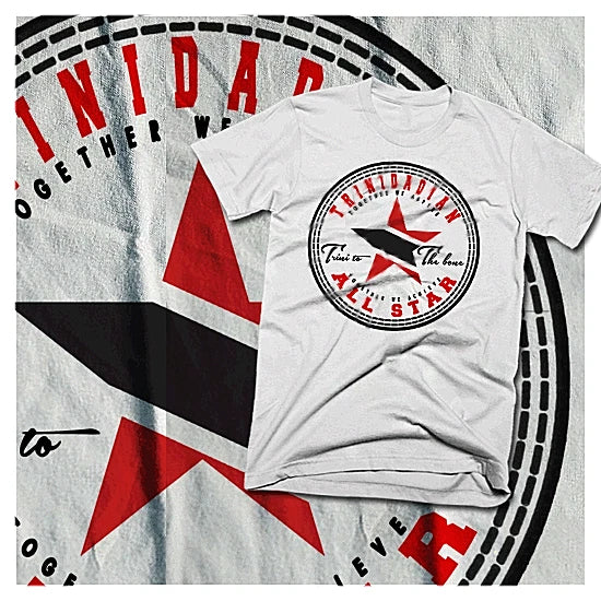 Trinidad t-shirt Trinidad and Tobago flag TNT star Carnival Soca tee