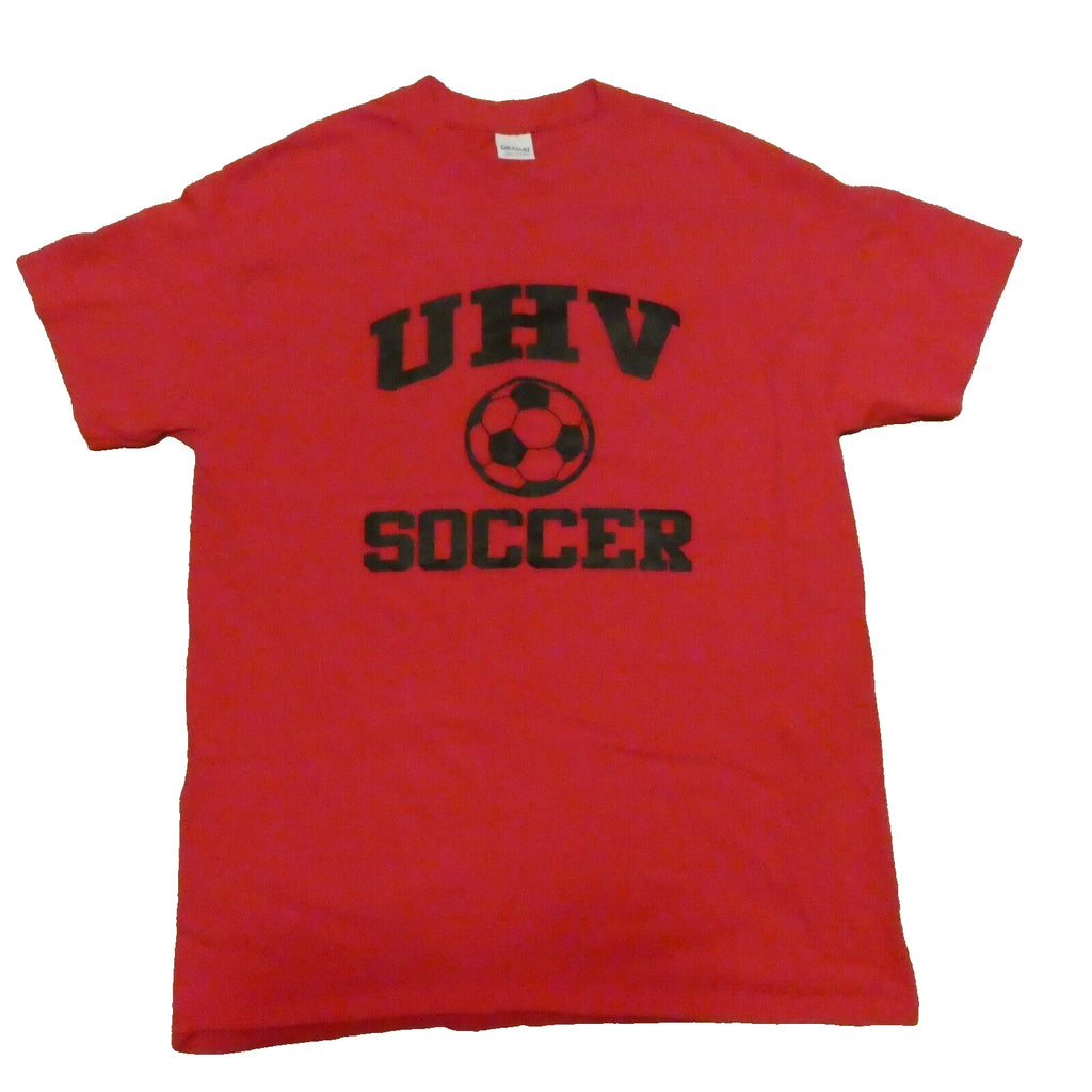 UHV Soccer University of Houston Victoria Medium Red 100% Cotton T-shirt