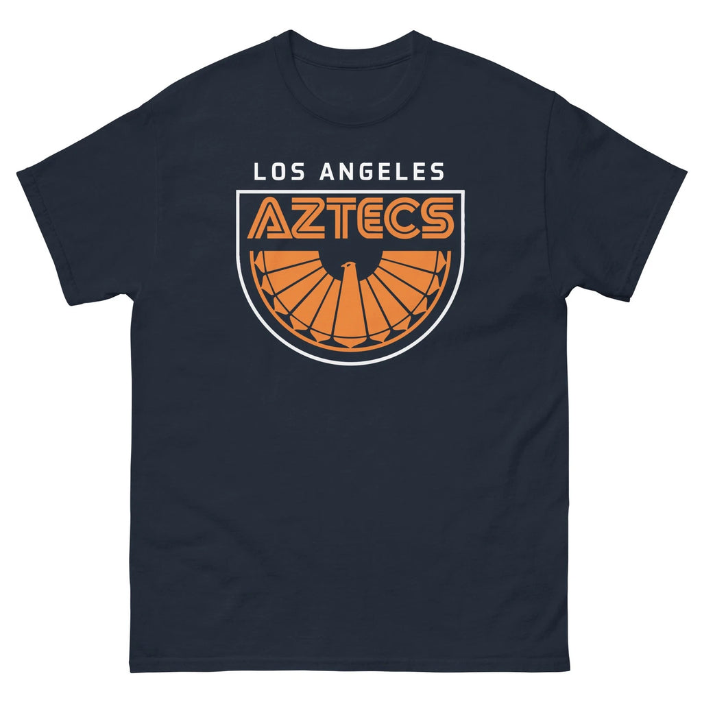 Los Angeles LA Aztecs Soccer Navy Graphic T shirt classic tee