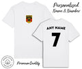 Germany Flag T-Shirt 2026 Personalised Name & No Adult Kids Baby, Football Euro