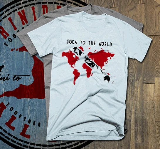 Trinidad t-shirt Trinidad and Tobago flag TNT Carnival Soca Island WHITE tee