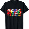 2026 Soccer Fan Ice Cream Drip USA Canada Mexico T-Shirt