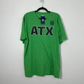 New Official MLS Austin FC "ATX" Soccer Club Green T-Shirt Men’s XL NWT