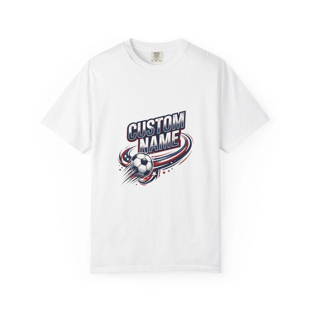 Custom USA Flag Soccer Shirt | Personalized Name Football Fan Tee | Matchday