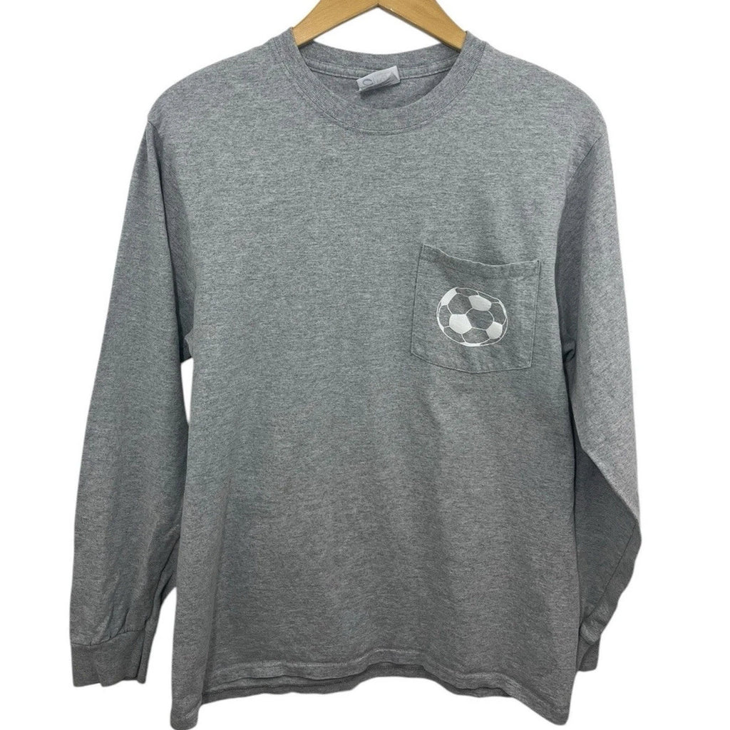 Soccer T-shirt Gray Mia Hamm Quote Long Sleeve Medium USWNT Blokecore Unisex
