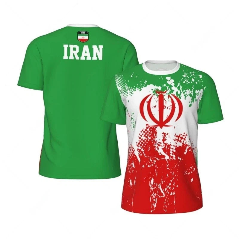 Iran Football T-Shirt Polyester 2026 World Cup Football Tees