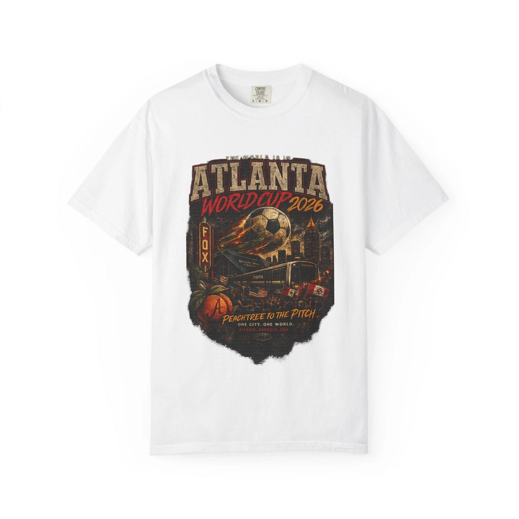 Atlanta World Cup 2026 Soccer T-Shirt | ATL 2026 Peachtree to the Pitch