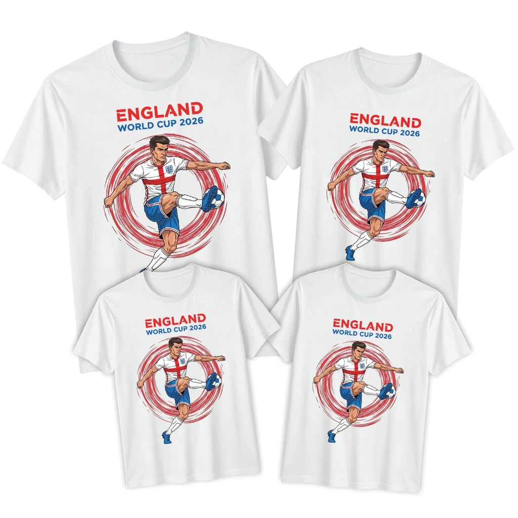2026 England Family T Shirts Football Coming Home Soccer Tee