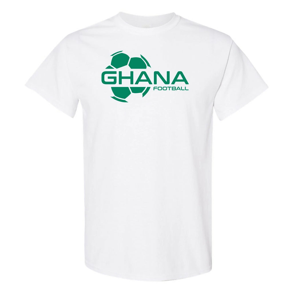 Ghana Football Strike - Soccer Sports Short Sleeve T-Shirt - White