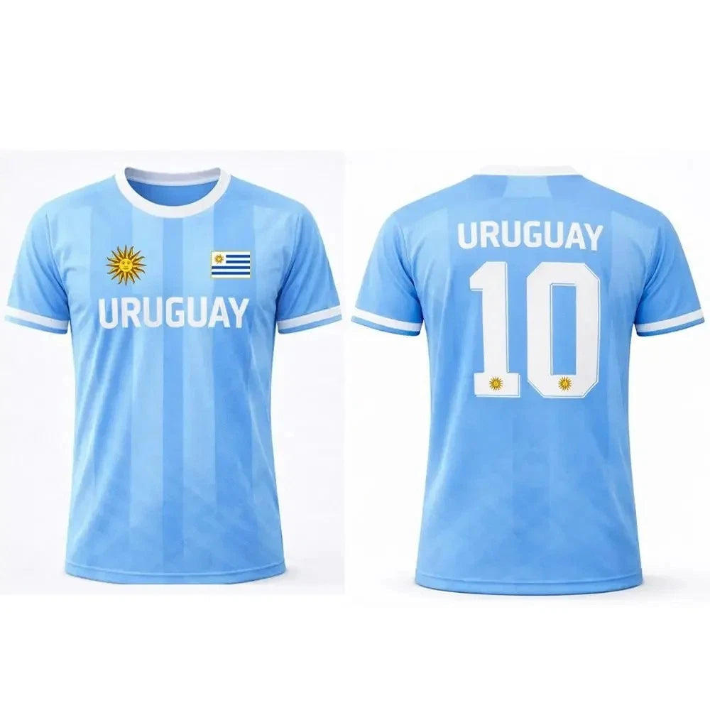 Uruguay Football T-Shirt Unisex Breathable World Cup 2026 Tee