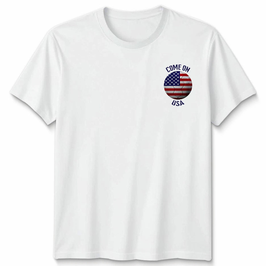 Come On USA Football Unisex Kids T-Shirt Country Pride Soccer Tee #WC