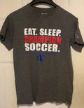 Champion Soccer T Shirt Men's M Eat Sleep - Is There Anything Else? Graphic Tee