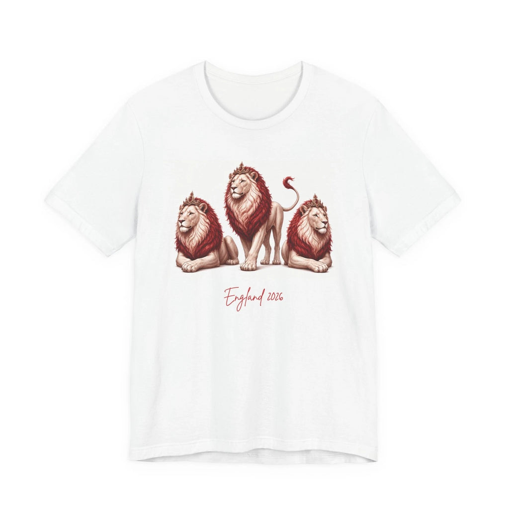 Three Lions England World Cup 2026 Tee | Vintage Football Lion Graphic