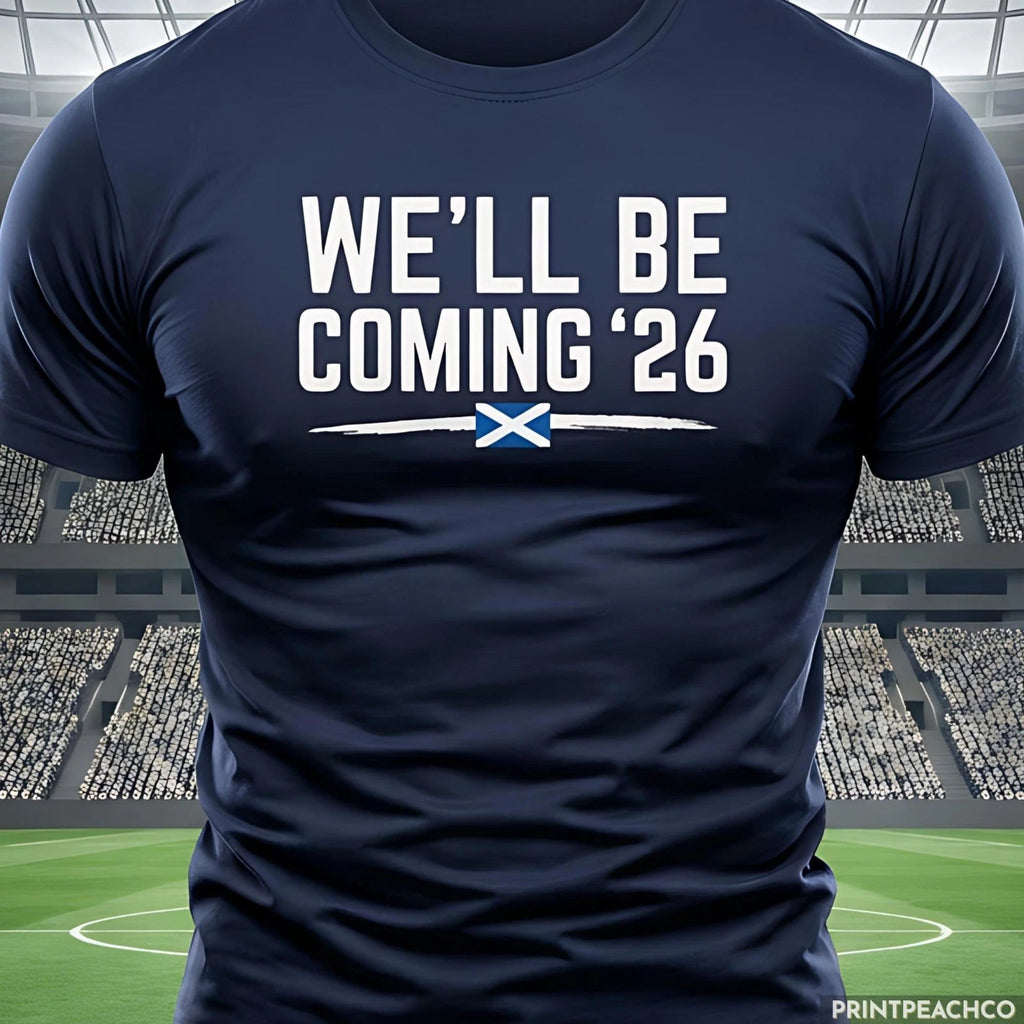Scotland 2026 World Cup Soccer Shirt Saltire Football Tee Scottish Supporter Gif