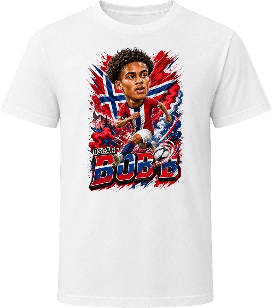 Oscar Bobb Norway Soccer Caricature 2026 World Cup T Shirt