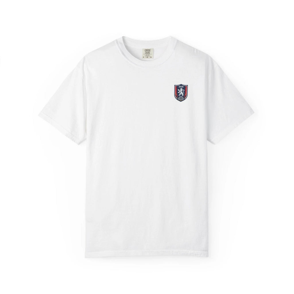 England 2026 Lion Shield T-Shirt | Soccer Crest Tee