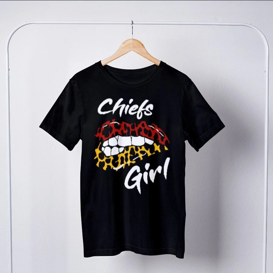 Chiefs Girl Leopard Kansas City Women Football Shirt For Her