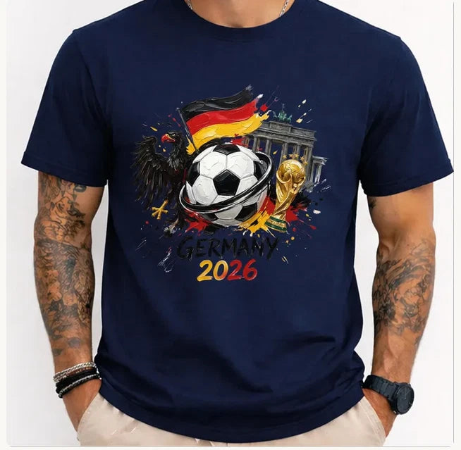 Germany 2026 Shirt, World Cup Soccer Tee, German Flag Football T-Shirt,FIFA 2026