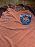 Mastodon Orange Soccer Jersey Shirt Atlanta Georgia Small Rock Heavy Metal Band