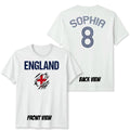 England Unisex Football Fan T Shirt Personalized Custom Name And Number Game Day