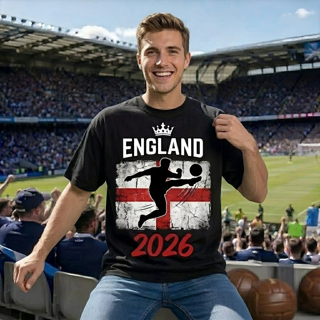 England Football 2026 T Shirt Supporters Gift for Men Women Kids