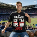 England Football 2026 T Shirt Supporters Gift for Men Women Kids