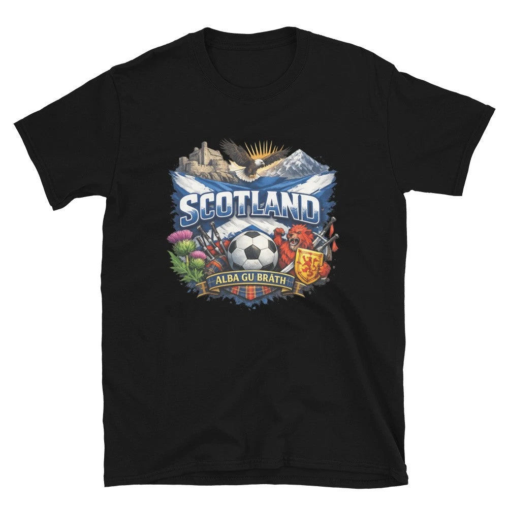Scotland Pride World Cup Football Fan T-Shirt Blue & White Supporter Edition