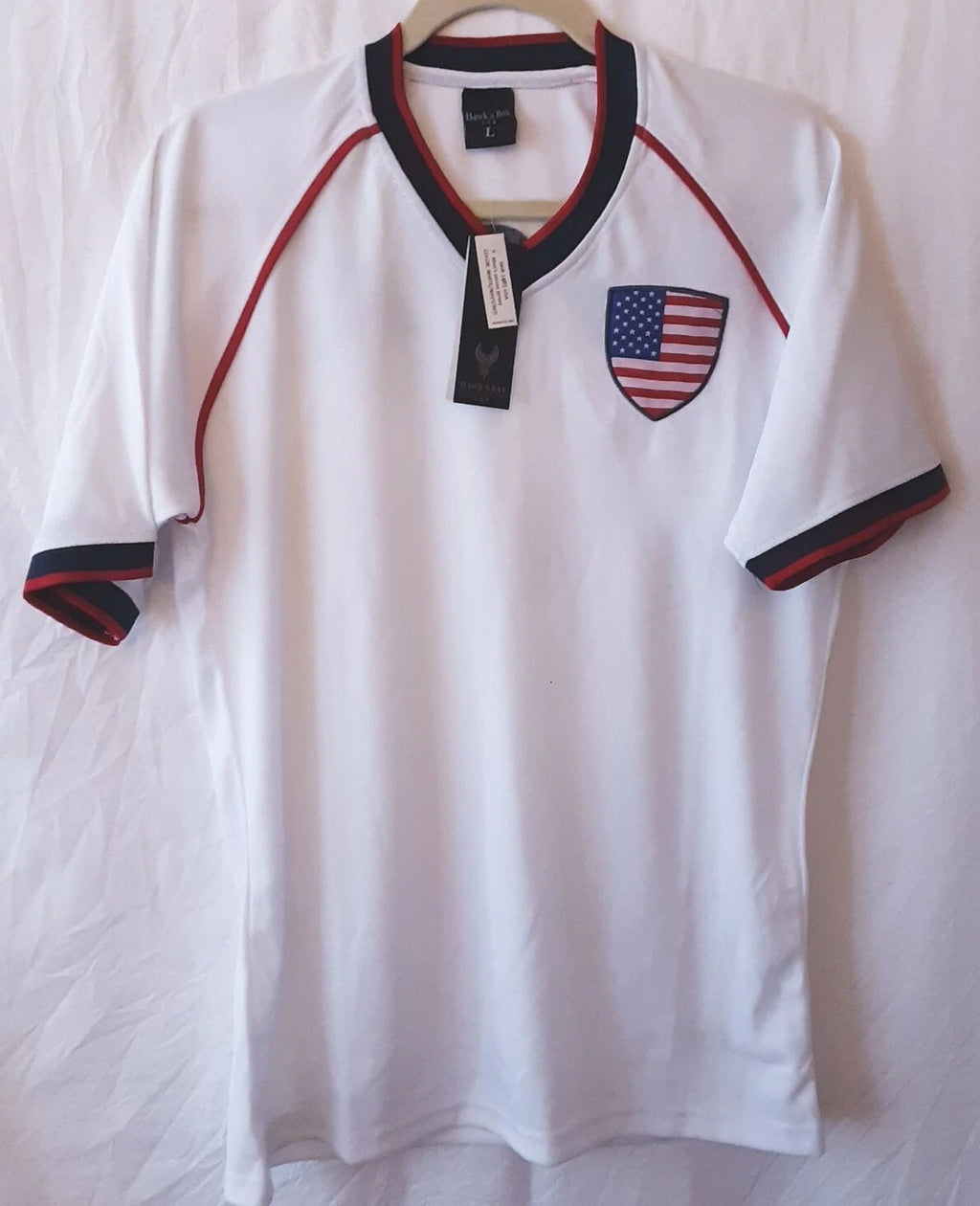 NEW Hawks Bay USA Soccer Fan Football Jersey  Size L America C20