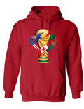 FIFA 2026 hoodie World Cup Soccer Graphic USA Football red hooded sweatshirt